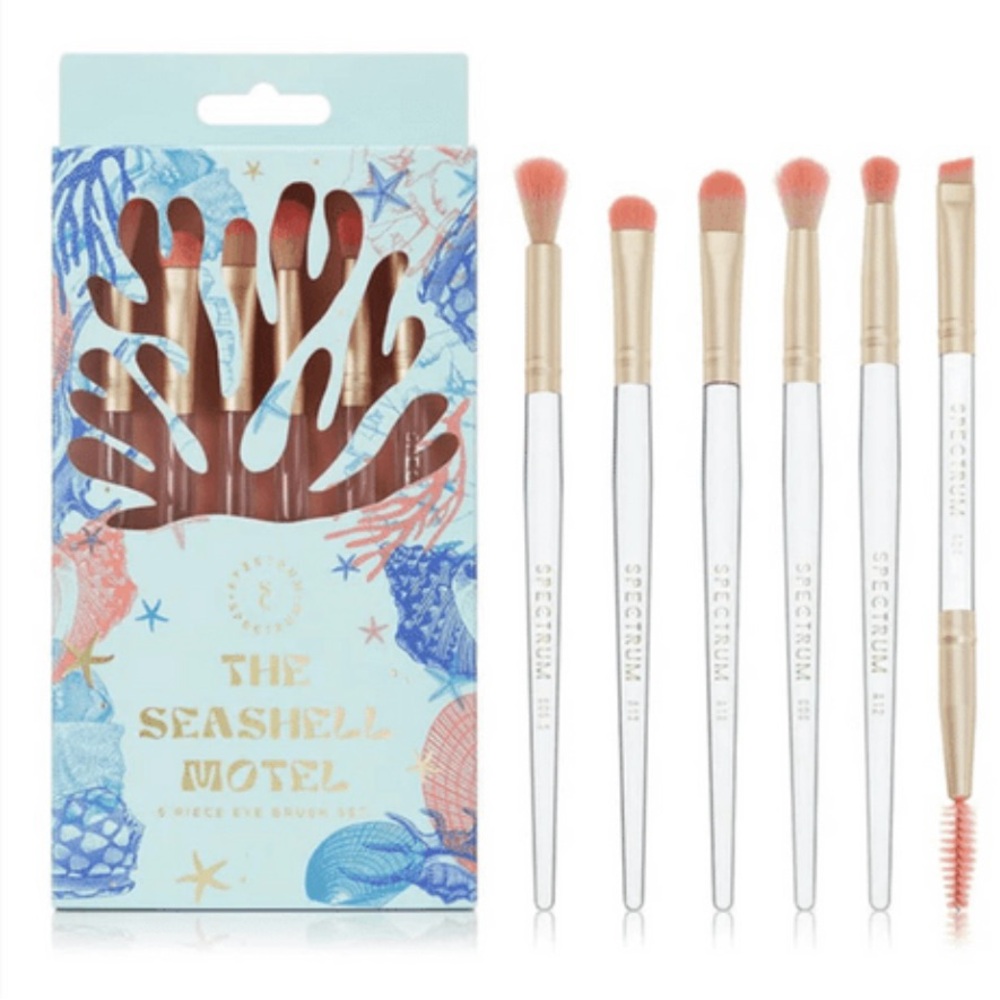 SPECTRUM COLLECTIONS Shell Motel 6 piece eye brush set